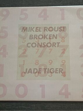 Mikel Rouse Broken Consort ‎– Jade Tiger vinyl record belgium pressing